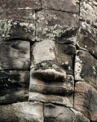 11 DSC1427 Bayon  Smiling face of Bodhisattva Lokeshvara at Bayon Temple