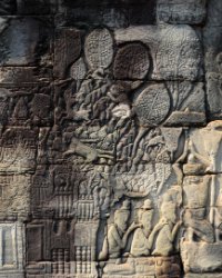 014 DSC0726 Bayon  Bas relief at Bayon Temple