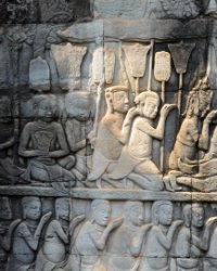 020 DSC0721 Bayon  Bas relief at Bayon Temple
