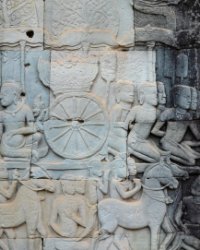 021 DSC0720 Bayon  Bas relief at Bayon Temple