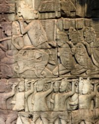 022 DSC0718 Bayon  Bas relief at Bayon Temple