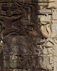 025 DSC0715 Bayon  Bas relief at Bayon Temple