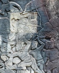 031 DSC0702 Bayon  Bas relief at Bayon Temple