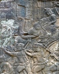 033 DSC0700 Bayon  Bas relief at Bayon Temple