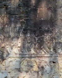 034 DSC0699 Bayon  Bas relief at Bayon Temple