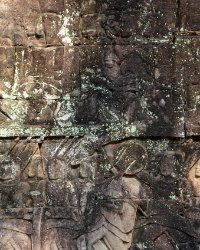 036 DSC0696 Bayon  Bas relief at Bayon Temple