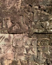 037 DSC0695 Bayon  Bas relief at Bayon Temple
