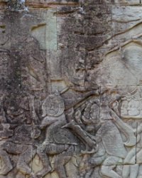039 DSC0680 Bayon  Bas relief at Bayon Temple