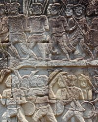 050 DSC4234 Bayon  Bas relief at Bayon Temple