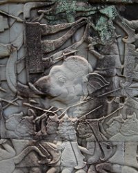 062 DSC0060 Bayon  Bas relief at Bayon Temple