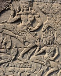 10 DSC0681 Bayon  Apsara relief at Bayon Temple
