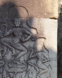 13 DSC0677 Bayon  Apsara relief at Bayon Temple