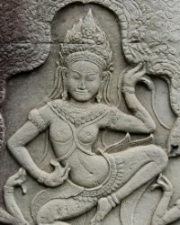 22 DSC1408 Bayon  Apsara relief at Bayon Temple